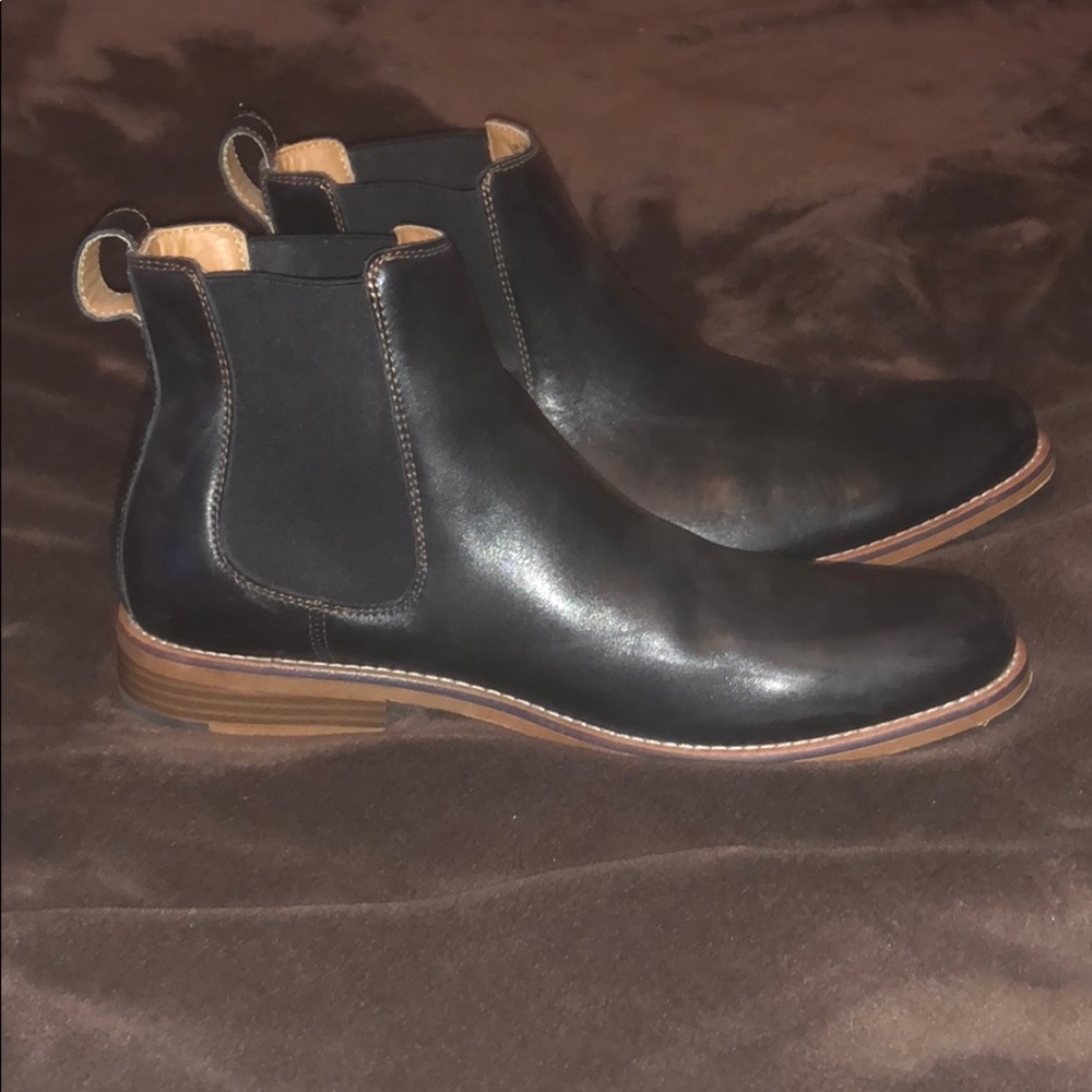 Men’s GH Bass & Co Black Leather Chelsea Boots
